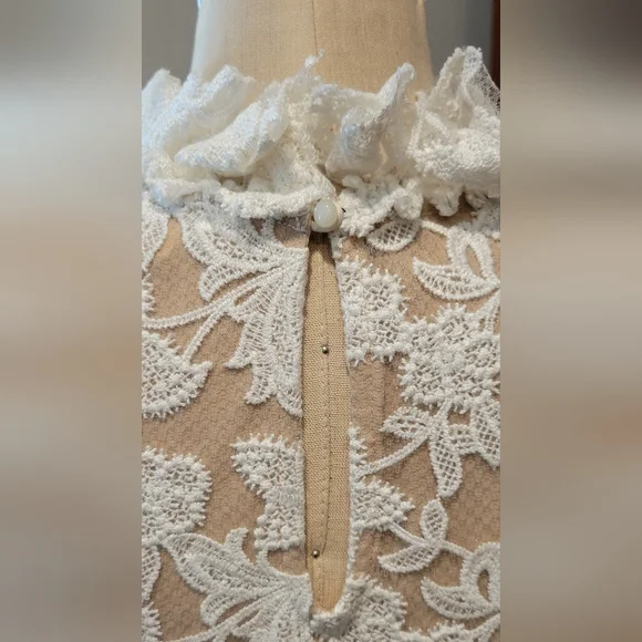 Alexis - White Lace Mini Dress - Picture 6 of 8